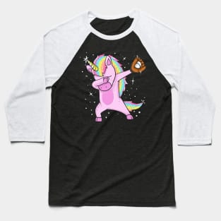 Dabbing Unicorn Catching a Baseball - Softball Humorous Dab Gift Shirt Baseball T-Shirt